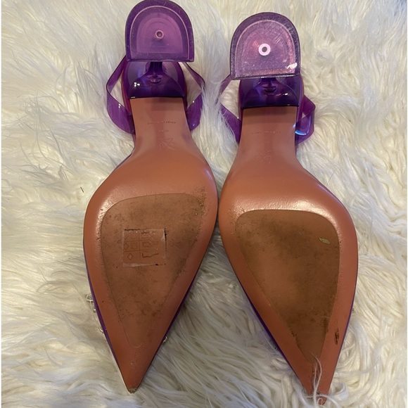 Amina Muaddi Begum Glass purple Size 39.5 - Picture 5 of 7